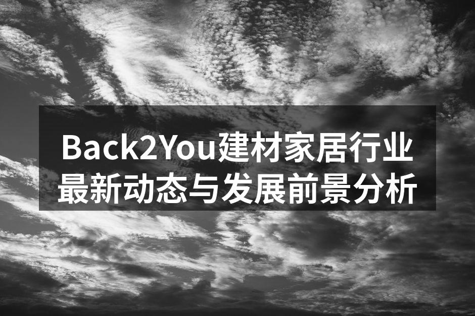 Back2You建材家居行业最新动态与发展前景分析