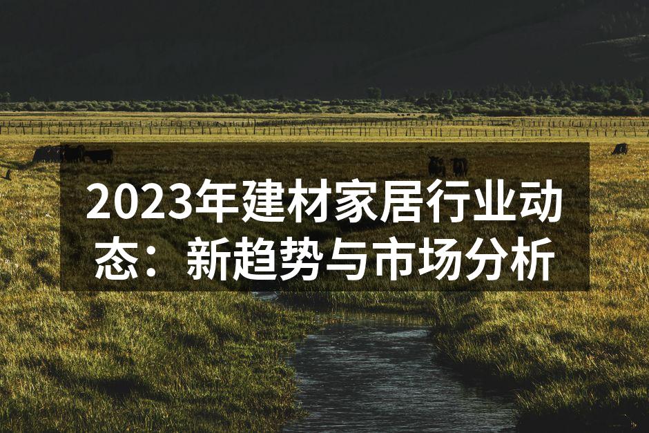 2023年建材家居行业展览会现场