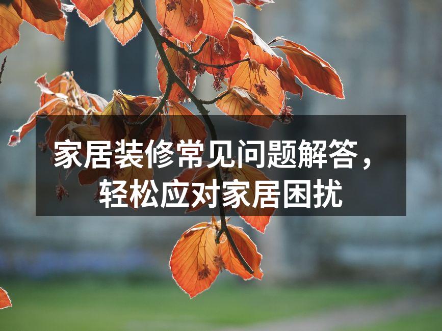 专业建材选择建议
